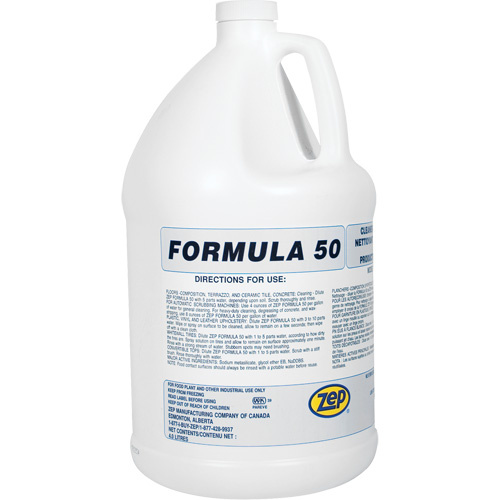 Zep 85954C Formula 50 Heavy-Duty Alkaline Cleaner Formula 50 Heavy-Duty Alkaline Cleaner, 4 L, Jug - Bottle