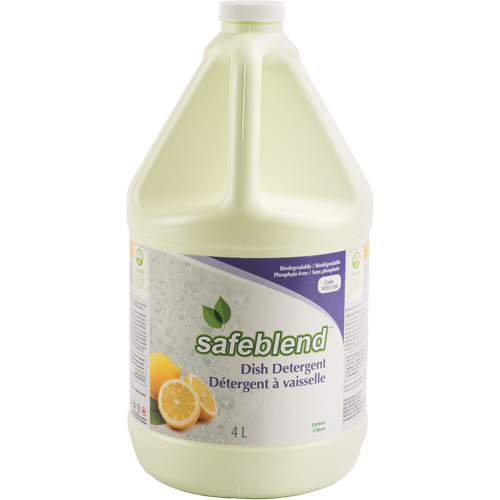 Safeblend VCLEG04 Dish Detergent Dish Detergent, Liquid, 4 L, Lemon - Bottle
