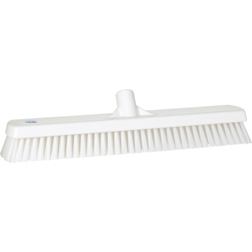 Vikan 70625 Deck & Wall Scrub Brush Deck & Wall Scrub Brush, Stiff Bristles, 19", Polyester, White - Each