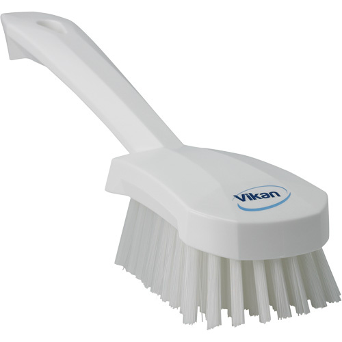 Vikan 41925 Short-Handled Churn Brush Short-Handled Churn Brush, Stiff Bristles, 10" Long, White - Each