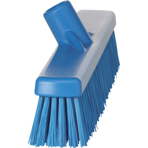 Vikan 31743 Combo Bristle Push Broom Head Combo Bristle Push Broom Head, Coarse/Fine Bristles, 16-1/2", Polyester, Blue - Each