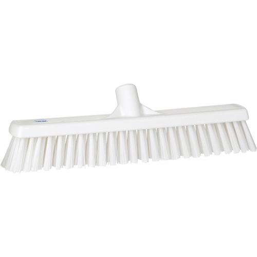 Vikan 31745 Combo Bristle Push Broom Head Combo Bristle Push Broom Head, Coarse/Fine Bristles, 16-1/2", Polyester, White - Each