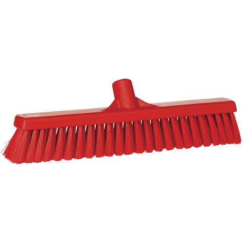 Vikan 31794 Small Particle Push Broom Head Small Particle Push Broom Head, Fine Bristles, 16-1/2", Polyester, Red - Each