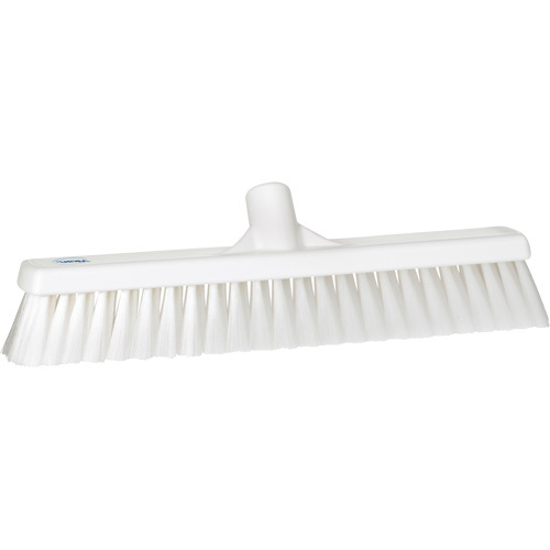 Vikan 31795 Small Particle Push Broom Head Small Particle Push Broom Head, Fine Bristles, 16-1/2", Polyester, White - Each