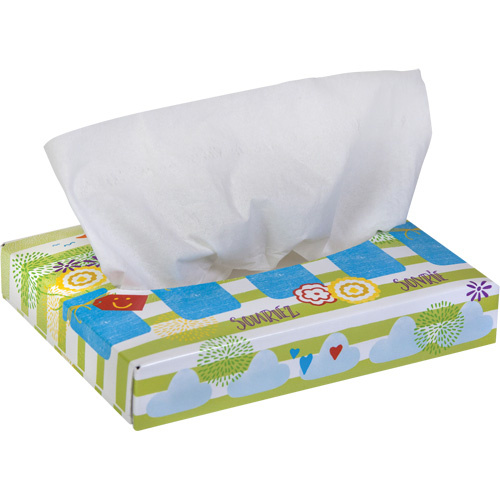 Kimberly-Clark 21195 Kleenex® Junior Facial Tissues Kleenex<sup>®</sup> Junior Facial Tissues, 2 Ply, 8.4" L x 5.5" W, 40 Sheets/Box - Case of 80