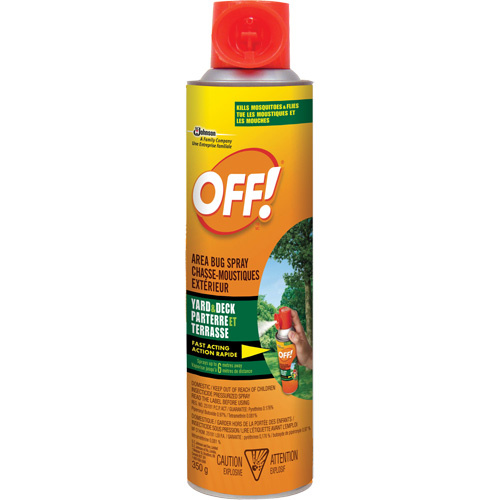 SC Johnson 10062300018687 OFF! Area Bug Spray OFF! Area Bug Spray, DEET Free, Aerosol, 350 g - Bottle