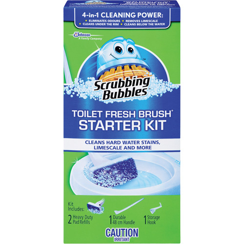 SC Johnson 10062913734387 Scrubbing Bubbles® Fresh Brush® Toilet Brush Starter Kit Scrubbing Bubbles<sup>®</sup> Fresh Brush<sup>®</sup> Toilet Brush Starter Kit, Refill - Each