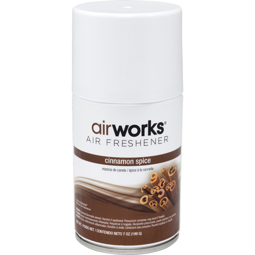 Hospeco 07906 AirWorks Metered Air Fresheners, Cinnamon Spice, Aerosol Can-(Case of 12)