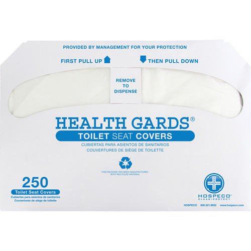 Hospeco HG-5000 Health Gards Half-Fold Toilet Seat Covers-(Pack of 250)