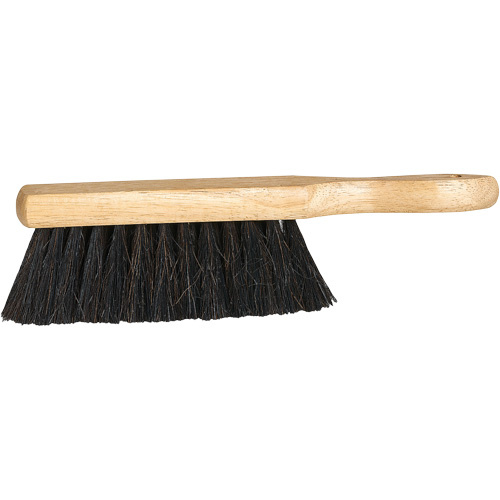 M2 Professional BBC-206M Wood Block Cleaning Brush Wood Block Cleaning Brush, 12-3/4" L, Horse Hair Bristles, Black - Each