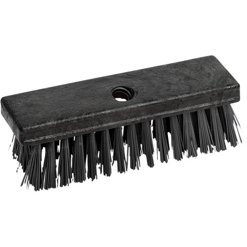 M2 Professional BD-1508 Utility Brush with Threaded Hole Utility Brush with Threaded Hole, 8" L, Synthetic Bristles, Black - Each