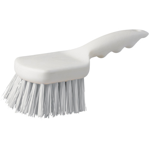 M2 Professional BRP-210WS-WH Short Handle Pot Brush Short Handle Pot Brush, 9" L, Polypropylene Bristles, White - Each