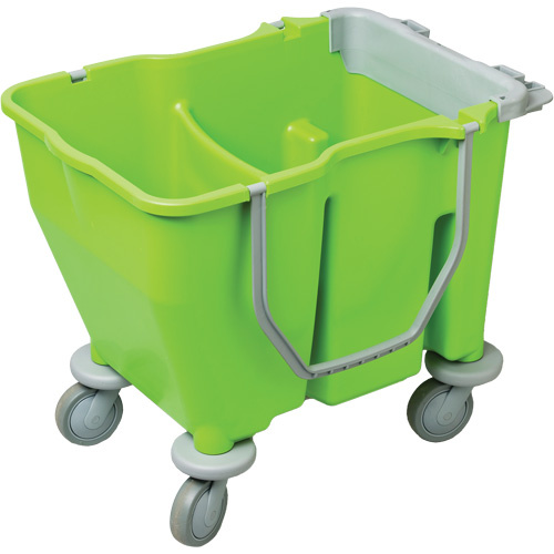 M2 Professional EFM-DB3500 Double Mop Bucket with Wringer, 3.75 US Gal. (60 qt.) Capacity, Green-(Each)