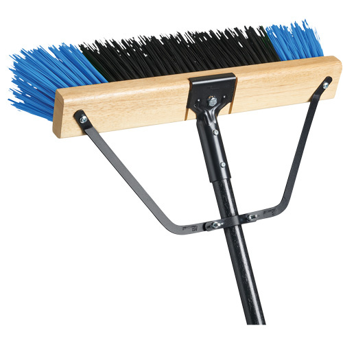 M2 Professional PB-700-BB36 Ryno Push Broom with Braced Handle, 36", Coarse, PVC Bristles-(Each)