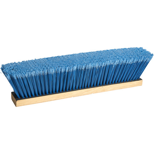 M2 Professional PB-BD801-BT18 Bulldog Flagged Tip Push Broom, 18", Fine, PVC Bristles-(Each)