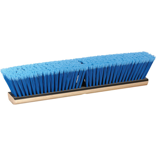 M2 Professional PB-BT18 Flagged Push Broom Head, 18", Fine, PVC Bristles-(Each)