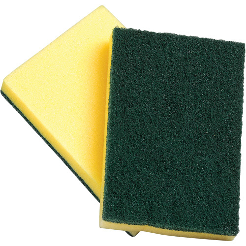 M2 Professional SP-SSS Sponges with Scouring Pad Sponges with Scouring Pad, Scrubbing, 4" W x 6" L - Each