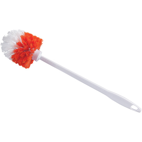 M2 Professional BR-WM204 Bowl Brush Bowl Brush, 15-1/2" L, Polypropylene Bristles, Red/White - Each
