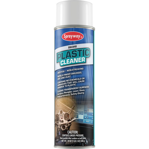 Sprayway 1000000369 Plastic Cleaner Plastic Cleaner, 19 fl. oz., Aerosol Can - Can