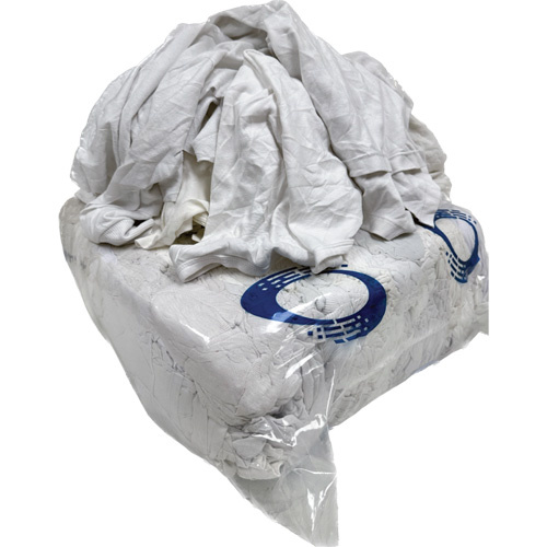 Rotex RD415-B25 Wiping Rags Wiping Rags, Cotton/Fleece, White, 25 lbs. - Each