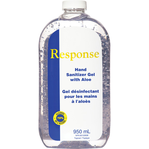 Grime Eater 88-90 Response Hand Sanitizer Gel with Aloe, 950 ml, Refill, 70% Alcohol-(Bottle)