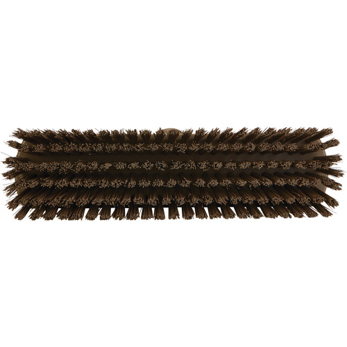 Vikan 706066 Deck & Wall Scrub Broom Deck & Wall Scrub Broom, Stiff Bristles, 12", Polyester, Brown - Each - Image 2