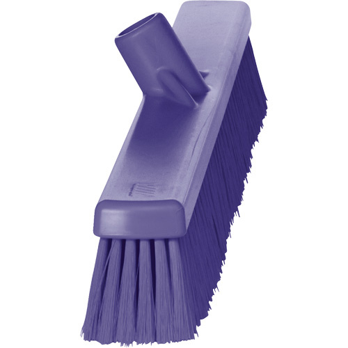 Vikan 31998 Small Particle Push Broom Head Small Particle Push Broom Head, Fine Bristles, 24", Polyester, Purple - Each
