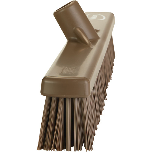 Vikan 317466 Combo Bristle Push Broom Head Combo Bristle Push Broom Head, Coarse/Fine Bristles, 16-1/2", Polyester, Brown - Each