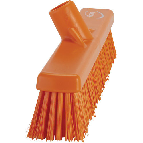 Vikan 31747 Combo Bristle Push Broom Head Combo Bristle Push Broom Head, Coarse/Fine Bristles, 16-1/2", Polyester, Orange - Each