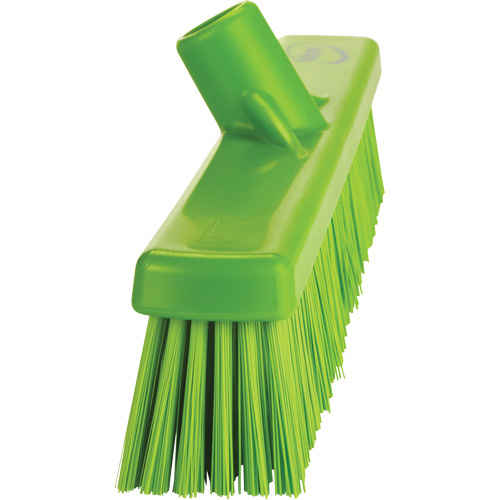 Vikan 317477 Combo Bristle Push Broom Head Combo Bristle Push Broom Head, Coarse/Fine Bristles, 16-1/2", Polyester, Lime - Each