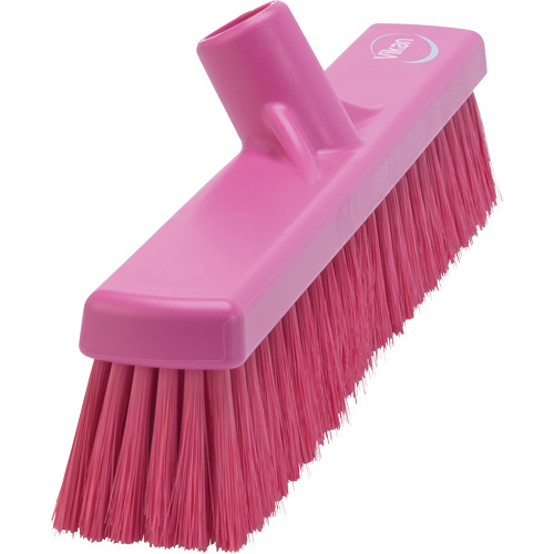 Vikan 31791 Small Particle Push Broom Head Small Particle Push Broom Head, Fine Bristles, 16-1/2", Polyester, Pink - Each