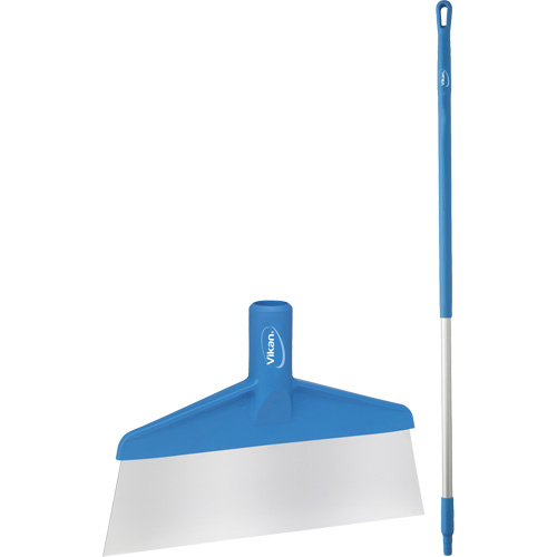 Vikan Floor Scraper with Handle Floor Scraper with Handle, Blue, 9-3/5" W x 55-9/10" L - Each