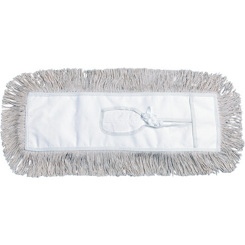 M2 Professional DM-C518 Dust Mop Dust Mop, Tie-On Style, Cotton, 18" L x 5" W - Each