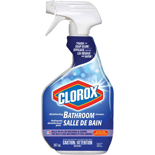 Clorox 55500010059 Disinfecting Bathroom Cleaner, 887 ml, Trigger Bottle-(Bottle)