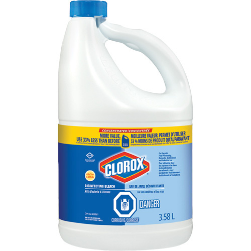 Clorox 55500013838 Disinfecting Liquid Bleach Disinfecting Liquid Bleach, 3.5 L, Jug - Bottle
