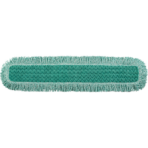 Rubbermaid FGQ43800GR00 Hygen™ Fringed Dust Pad Hygen™ Fringed Dust Pad, Hook and Loop Style, Microfibre, 40" L x 9" W - Each