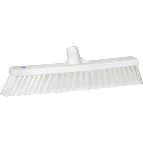 Vikan 31785 Fine Particle Push Broom Fine Particle Push Broom, Fine/Split Bristles, 16-1/4", Polypropylene, White - Each