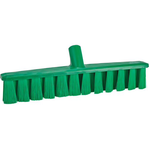 Vikan 31712 UST Soft Push Broom UST Soft Push Broom, Fine Bristles, 15-1/4", Polyester, Green - Each