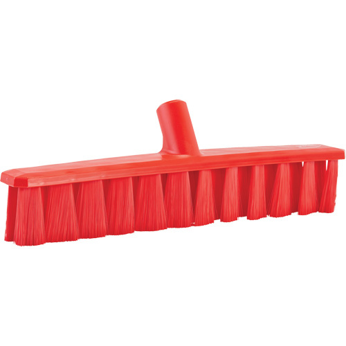 Vikan 31714 UST Soft Push Broom UST Soft Push Broom, Fine Bristles, 15-1/4", Polyester, Red - Each