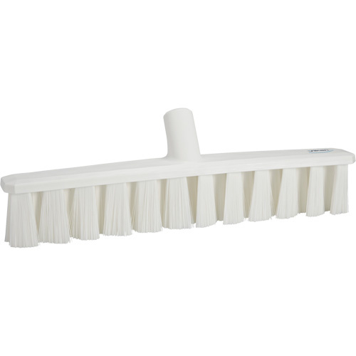 Vikan 31715 UST Soft Push Broom UST Soft Push Broom, Fine Bristles, 15-1/4", Polyester, White - Each