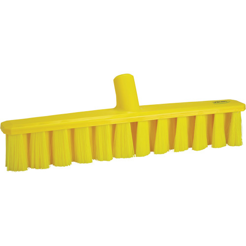 Vikan 31716 UST Soft Push Broom UST Soft Push Broom, Fine Bristles, 15-1/4", Polyester, Yellow - Each