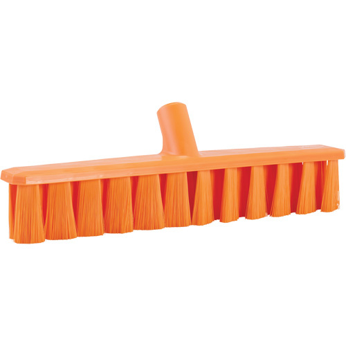 Vikan 31717 UST Soft Push Broom UST Soft Push Broom, Fine Bristles, 15-1/4", Polyester, Orange - Each