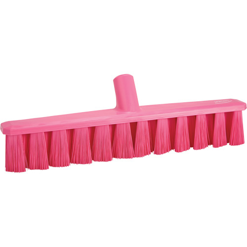 Vikan 31731 UST Push Broom UST Push Broom, Medium Bristles, 15-1/4", Polyester, Pink - Each
