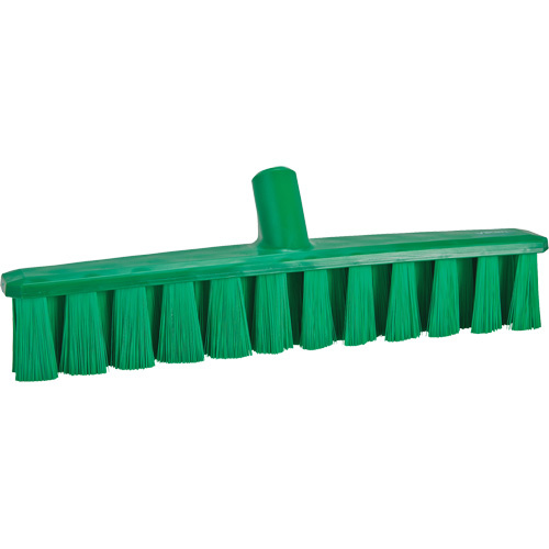 Vikan 31732 UST Push Broom UST Push Broom, Medium Bristles, 15-1/4", Polyester, Green - Each