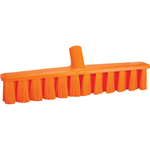 Vikan 31737 UST Push Broom UST Push Broom, Medium Bristles, 15-1/4", Polyester, Orange - Each