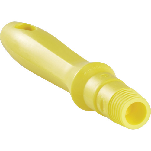 Vikan 29346 Mini Handle Mini Handle, Brush/Pad Holder/Scraper/Squeegee, Yellow, Standard, 6-1/4" L - Each