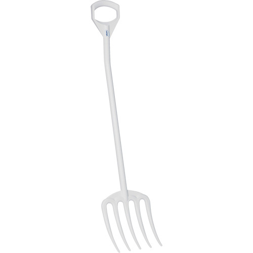 Vikan 56905 Hygienic Fork Hygienic Fork, 49" Length, Plastic, White - Each