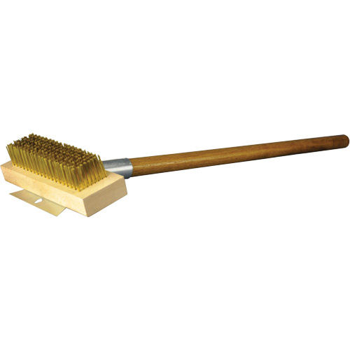 Felton Brushes CHEF203 Ultimate Grill and Oven Brush Ultimate Grill and Oven Brush, Brass, 30" Long - Each