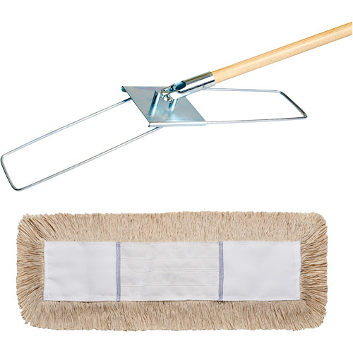 M2 Professional Break-Ezy Dust Mop System Break-Ezy Dust Mop System, Slip On Style, Cotton, 48" L x 5" W - Each