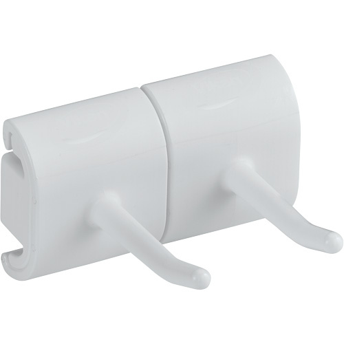 Vikan 10145 Double Hook Module for Hygienic Wall Bracket Double Hook Module for Hygienic Wall Bracket - Each